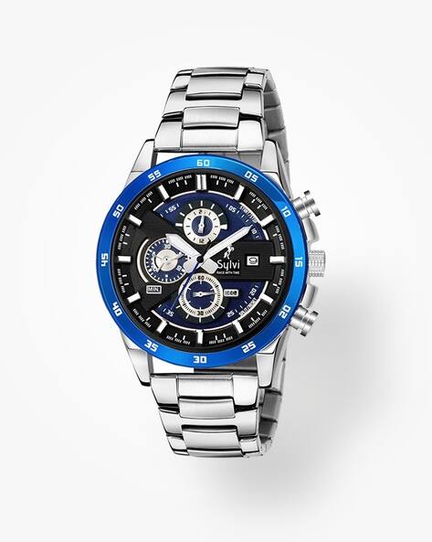 EFR556 Chronograph Watch with Contrast Dial