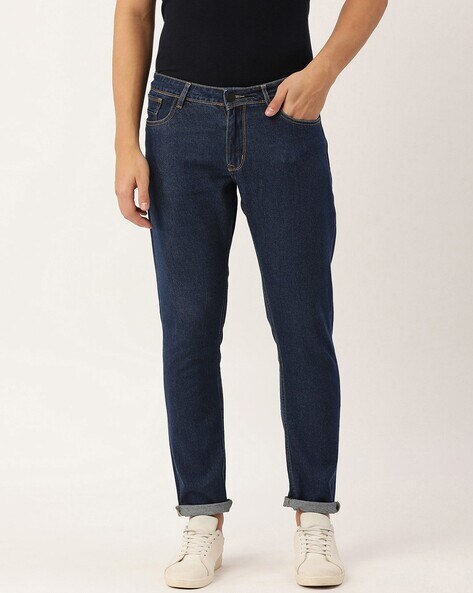 Buy Navy Blue Jeans for Men by Bene Kleed Online