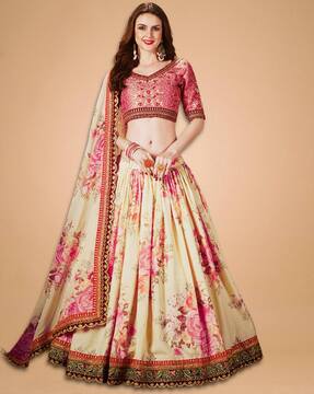 Buy Pleasing Sea Green Mirror Work Rajwadi Silk Wedding Lehenga Choli -  Zeel Clothing