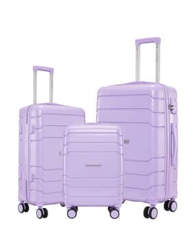 nasher miles Set of 3 Striped Hard-Body Trolley Bags-picture-26