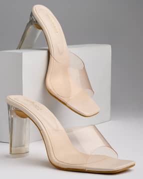 Open-Toe Chunky Heeled Sandals-image-13