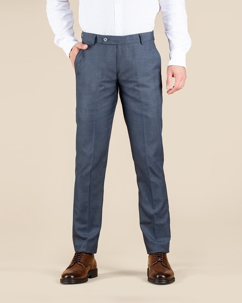 Slim Fit Suit trousers - Steel blue - Men | H&M IN