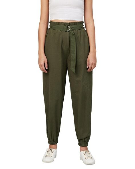 BALMAIN: cotton trousers - Beige | BALMAIN pants UH05460Z047 online at  GIGLIO.COM