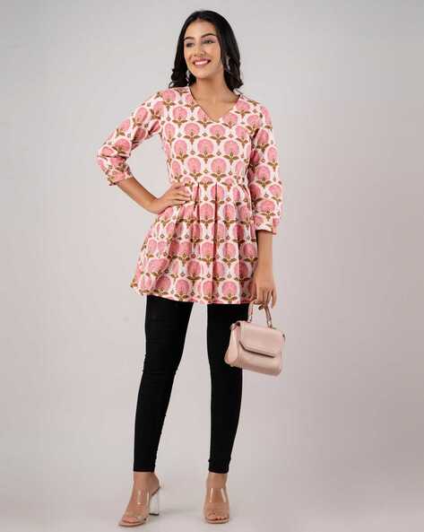 Buy Pink Kurtis & Tunics for Women by Clothing Culture Online