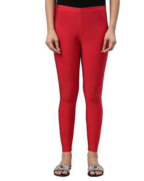 Buy Red Leggings for Women by Twin Birds Online