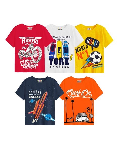 Place Boy's Goal Printed Tee Shirt