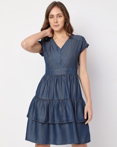 Buy Blue Dresses for Women by KRAUS Online | Ajio.com