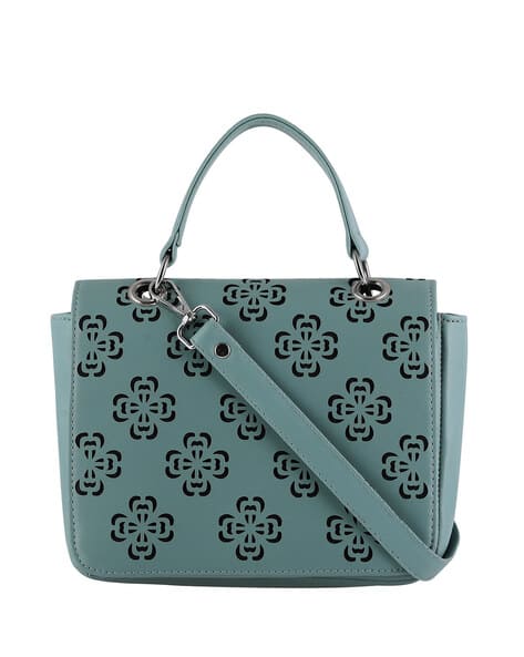 toteteca Laser-Cut Satchel with Detachable Strap