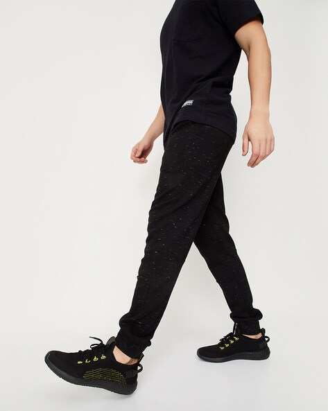 Black discount knitted joggers