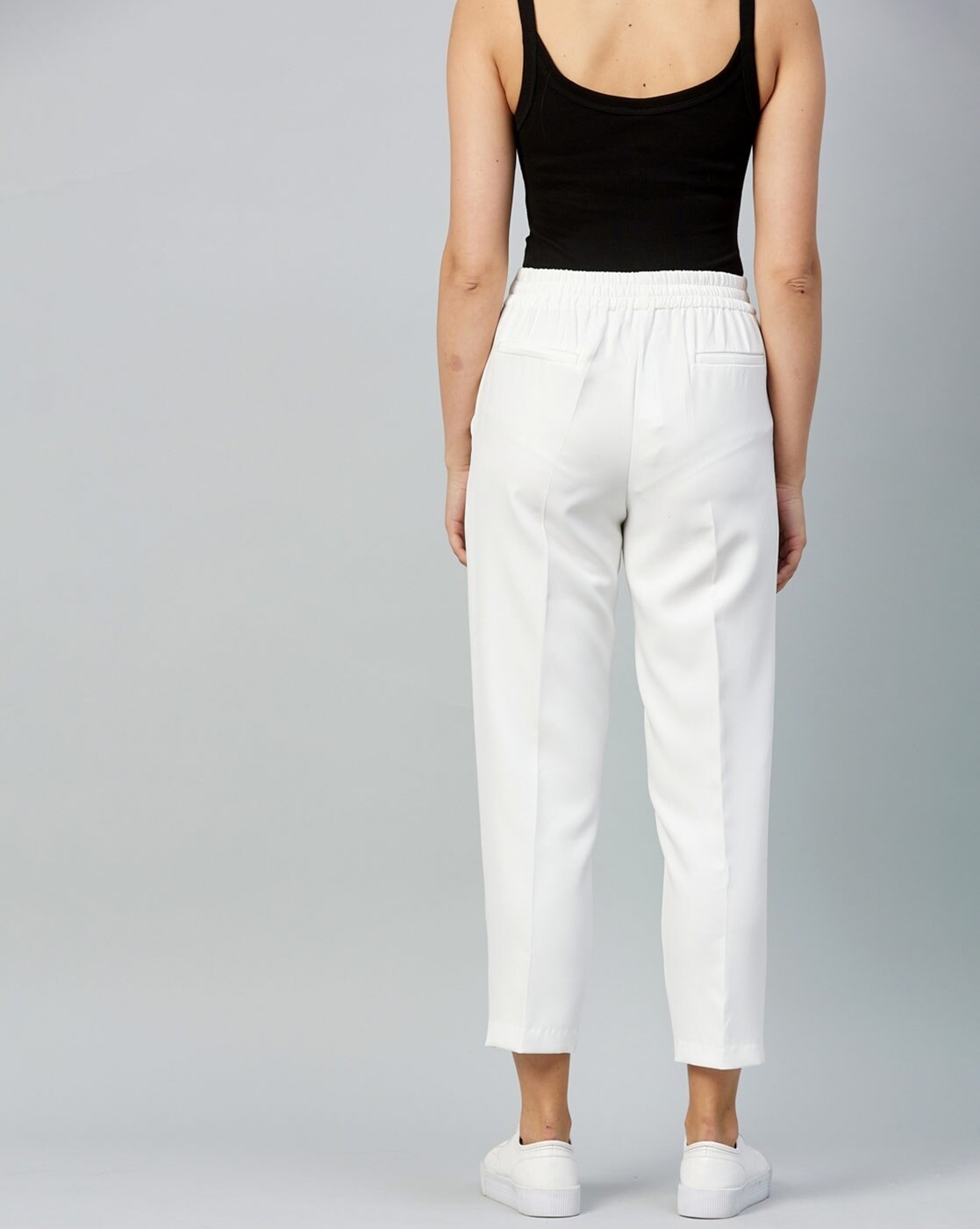 Shop Wardrobe White Cuban Trousers Online  Westside