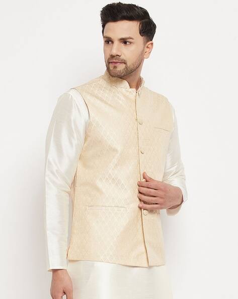 Checked Nehru jacket
