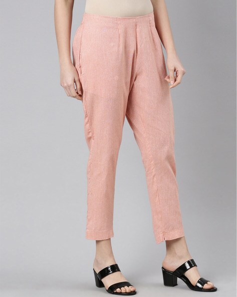 Buy Peach Pants for Women by Marcia Online