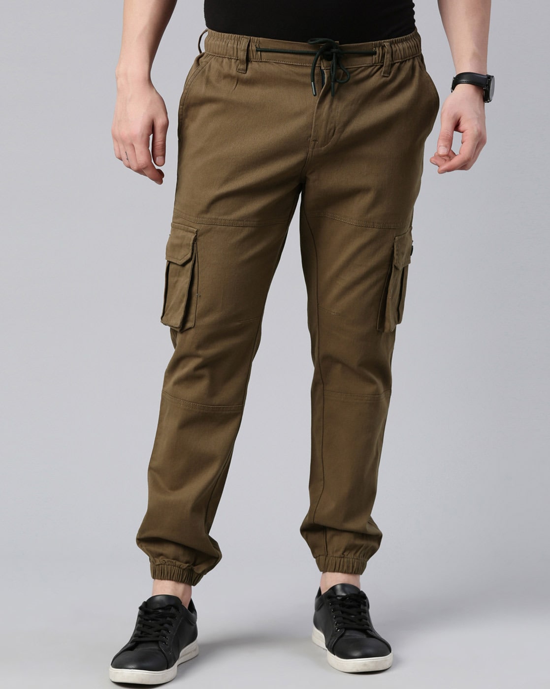 Buy Coffee Brown Straight-Fit Cargo Pants for Men Online in India -Beyoung