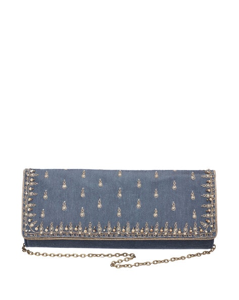 Buy Grey Clutches Wristlets for Women by Fabindia Online Ajio