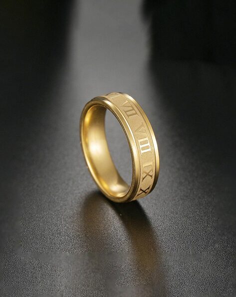 Gold Tungsten Ring Men Wedding Band Line Groove Brush Male Style Design  Jewelry 8MM Size 6 to 14 His Anniversary Special Husband Gift Idea - Etsy