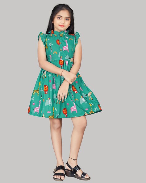 Buy Green Dresses & Frocks for Girls by R K MANIYAR Online
