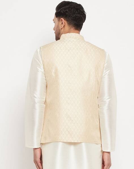 Checked Nehru jacket