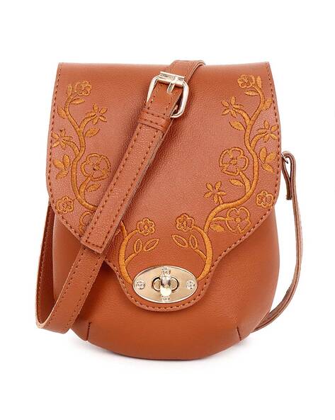 BRAND LEATHER Women's Genuine Leather Handbags Shoulder Bag Satchel  Designer Ladies Purse Crossbody Bags with Golden Metal Zipper (BROWN) :  Amazon.in: Fashion