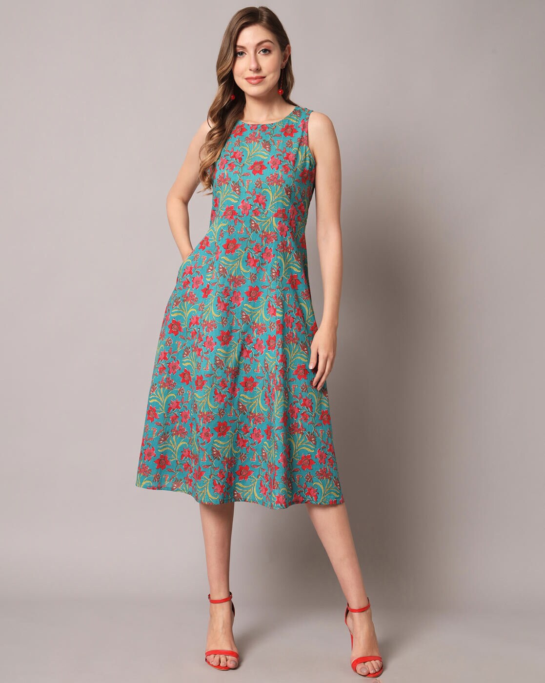 Buy Peach Dresses for Women by AARIKA GIRLS ETHNIC Online | Ajio.com