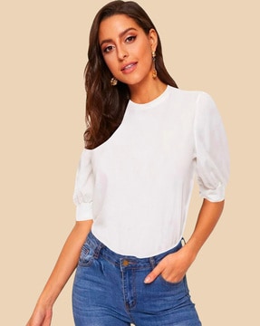 Buy White Tops for Women by DREAM BEAUTY FASHION Online