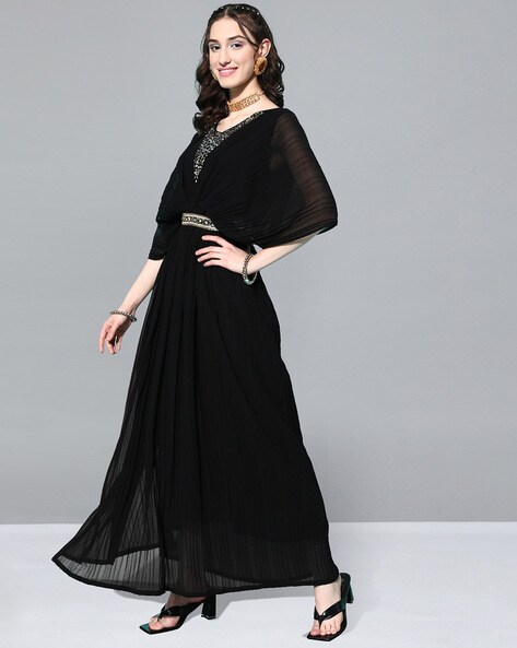 Graceful Black Prom Dress With Shiny Sequins, Square Collar, Sweetheart A  Line, Pearl Puff Sleeves, Long Evening Performance Gowns For Women From  Uniqueeveningdress, $100.73 | DHgate.Com