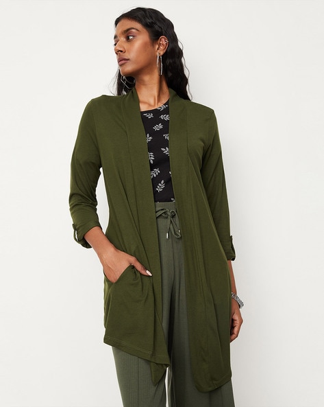 Buy Olive Shrugs Jackets for Women by MAX Online Ajio