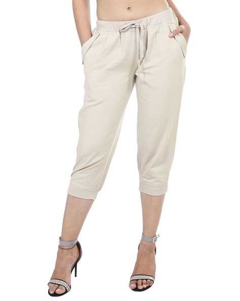 Plus Size Capris For Women - Cotton Capri Pants - Black at Rs 695.00, Women Cotton Capri