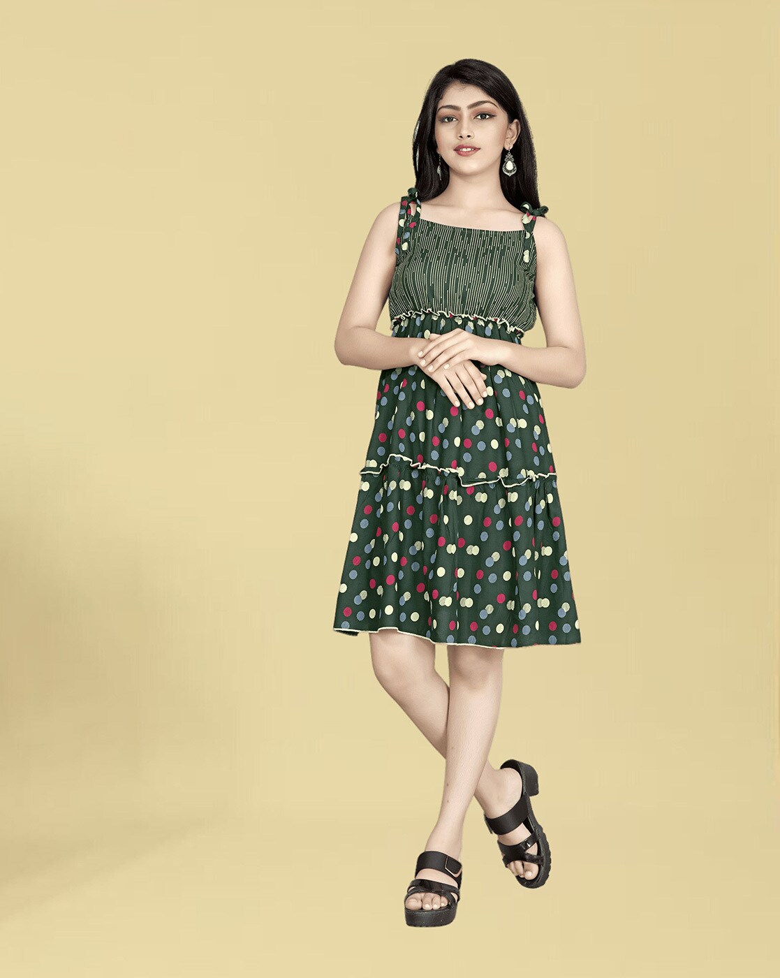 Buy Green Dresses & Frocks for Girls by R K MANIYAR Online