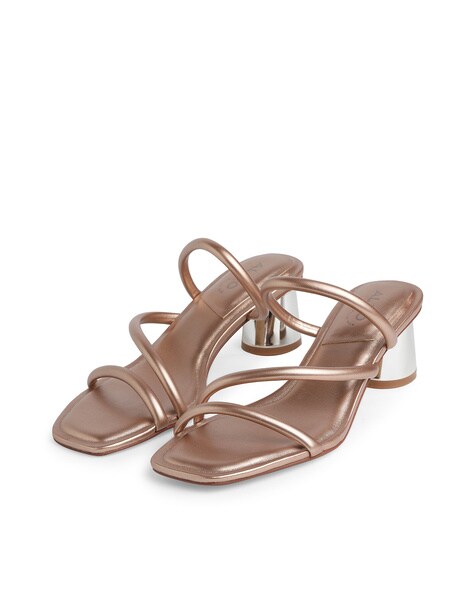 Gold 2 strap discount sandals