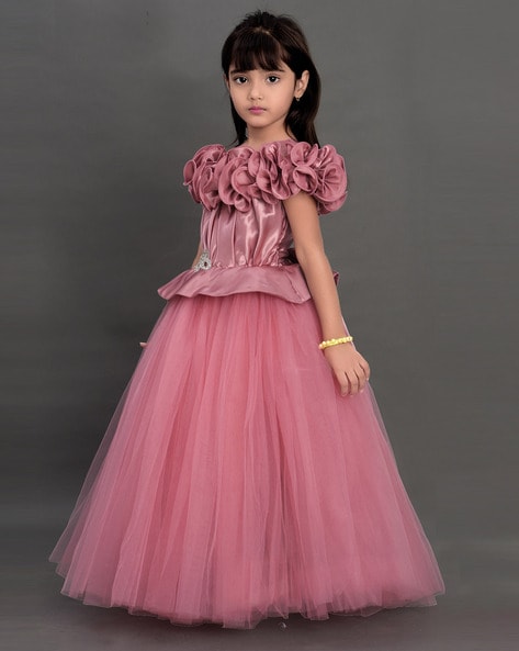Buy Magenta Dresses & Frocks for Girls by PINK CHICK Online | Ajio.com