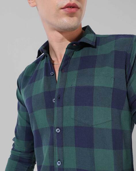 green square shirt