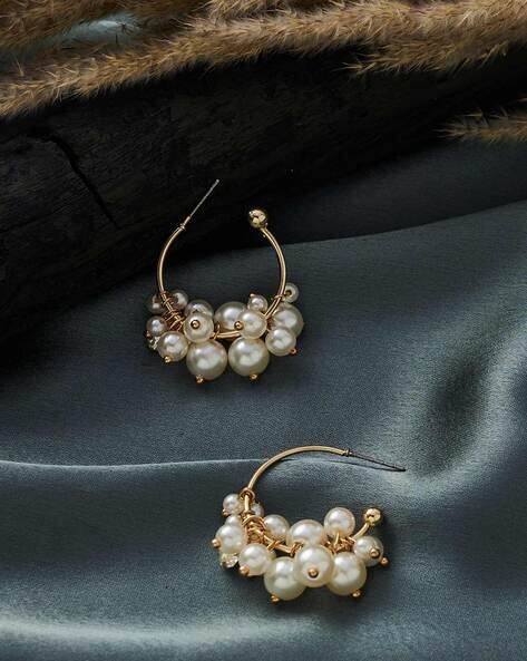 Buy White Earrings for Women by Ishkaara Online