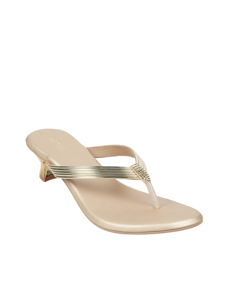 Buy Flat n Heels Womens Gold Sandals FnH 5035-GD at Amazon.in