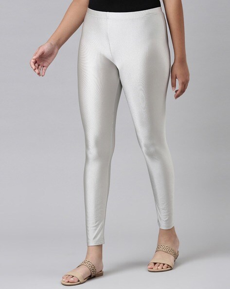 Buy Silver Grey Track Pants for Women by Go Colors Online | Ajio.com