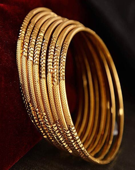 Bezel-Set Diamond Stackable Bangle Bracelet - Nuha Jewelers