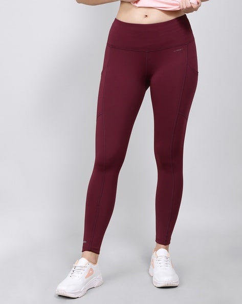 Buy Women's Microfiber Elastane Stretch Performance Leggings with  Breathable Mesh and Stay Dry Technology - Old Rose Printed MW38 | Jockey  India