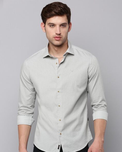 Micro Print Regular Fit Shirt