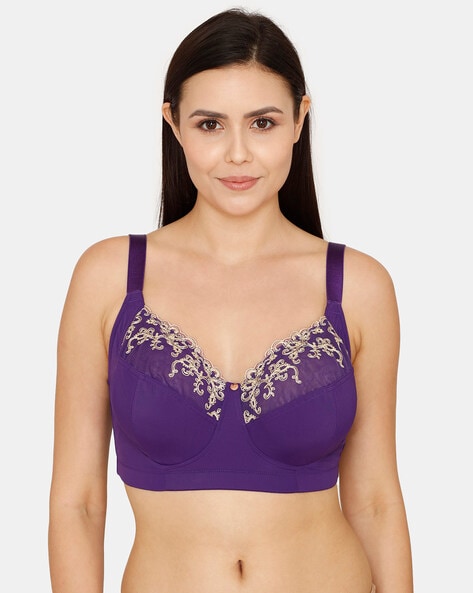 Desert Rose Double Layered Non-Wired Non-Padded Full Coverage Super Support Bra
