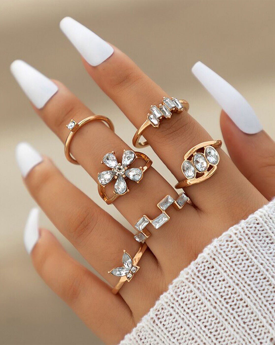 Buy Gold-Toned Rings for Women by Jewels galaxy Online