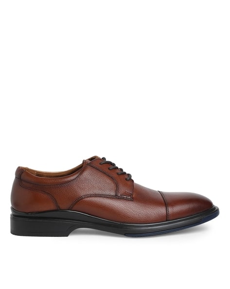Genuine Leather Lace-Up Shoes - Main Image