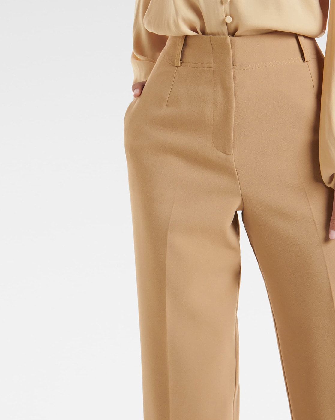 Bershka drawstring waist nylon wide leg cargo trousers in camel брюки  V70226937Размер: US 6 купить по выгодной цене от 24 руб. в  интернет-магазине market.litemf.com с доставкой