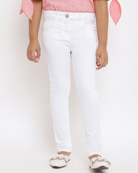 Buy online White Solid Denim Jeans from Jeans & jeggings for Women by Cali  Republic for ₹989 at 78% off | 2024 Limeroad.com