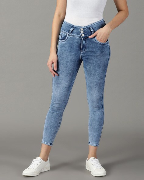 Buy Blue Jeans & Jeggings for Women by SHOWOFF Online | Ajio.com