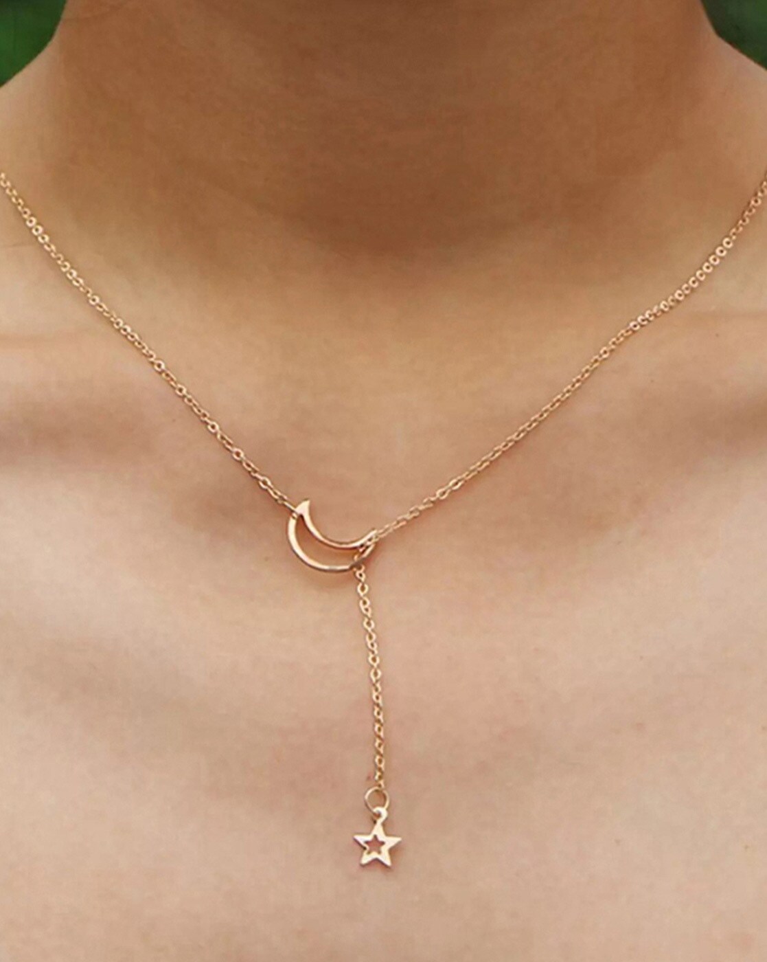 Buy 14K Solid Gold Crescent Moon Pendant, Rose Gold Half Moon Necklace, Moon  Necklace, Solid Gold Moon Necklace, Gold Necklace, 14k Gold Charm Online in  India - Etsy