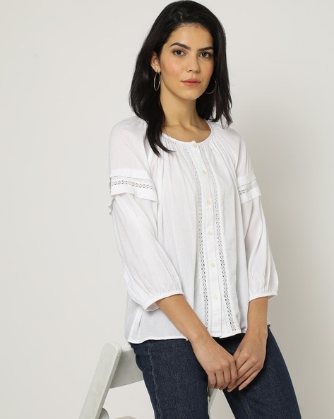 Buy White Tops for Women by GAP Online