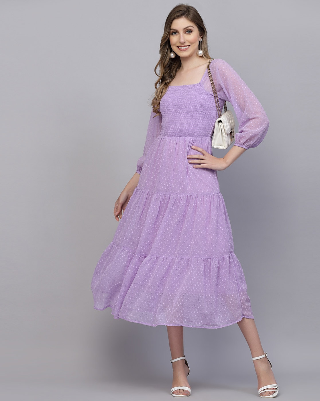 Buy Women Pink Embellished Party Dress Online - 817204 | Allen Solly