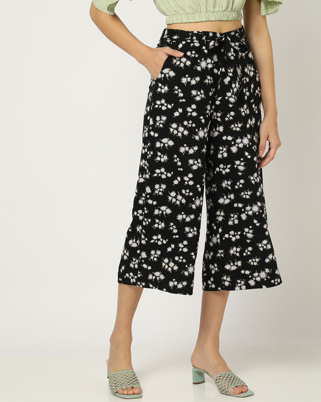Buy Red High Rise Culottes For Women Online in India | VeroModa