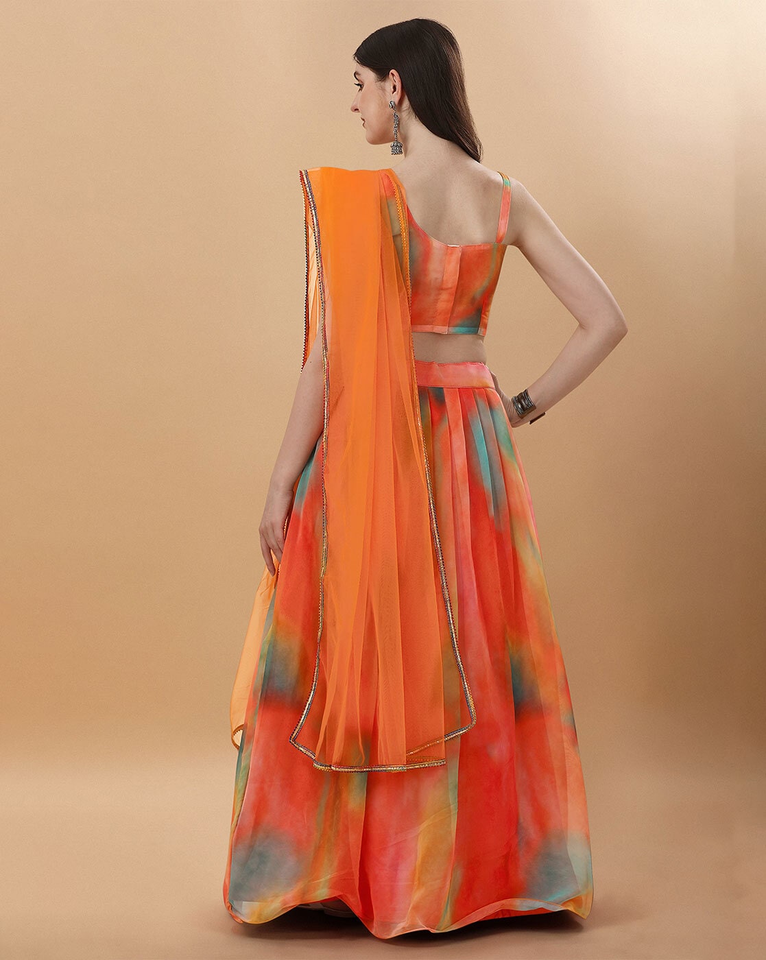 Buy Orange Lehenga Choli Online in India – Joshindia