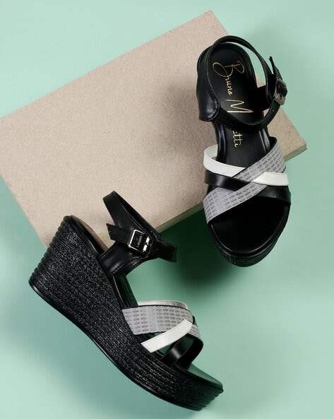 Black and silver wedges new arrivals