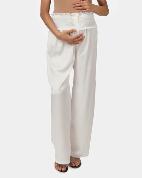 Buy White Leggings & Trackpants for Women by Lenam Online